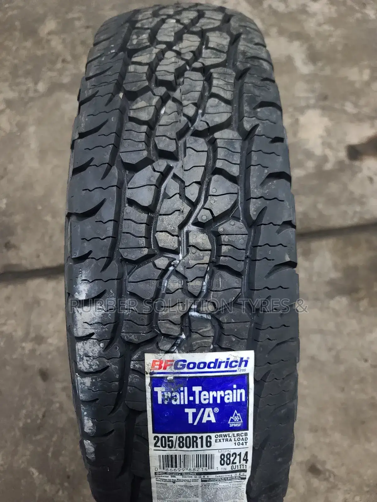 205/80 R16 Bf Goodrich Tyres a/T Trail-Terrain Made in U.S.A