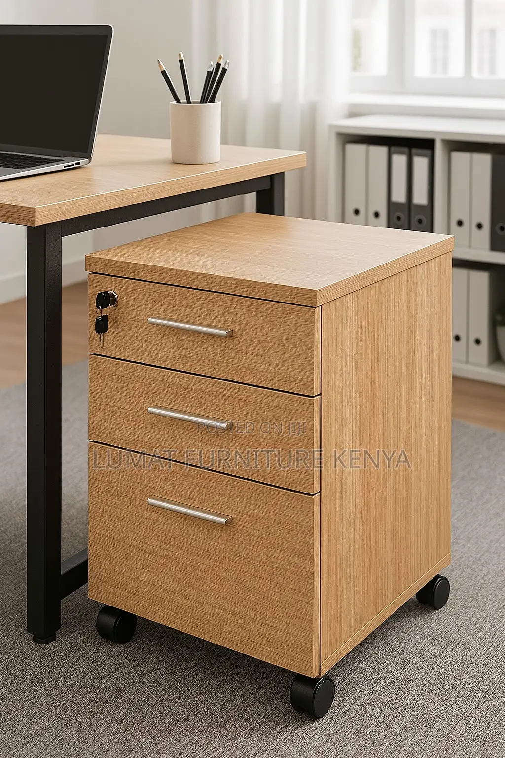Modern Movable Office Pesdestal