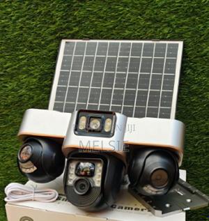 Triple Three Lens Security Camera Solar Powered 4g Night Dual Lens - thumbnail 2