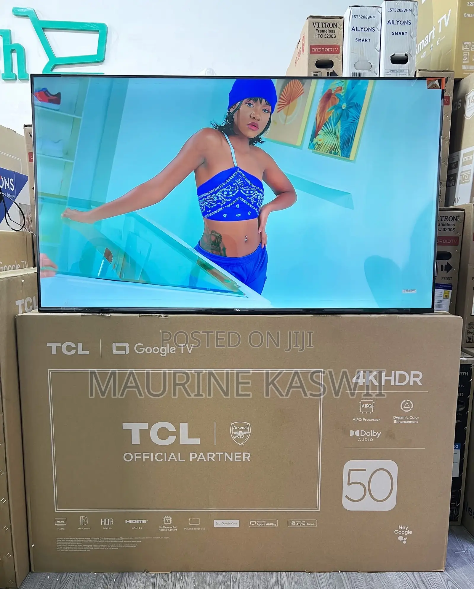 TCL 50′′ HDR Google Tv (New 2025) 50 V6c