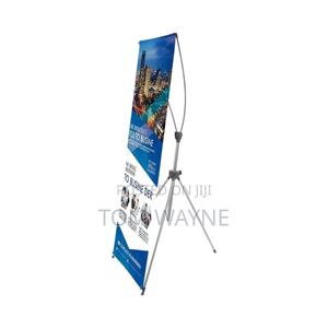 X Banner Branded and Fitted on Very Stable X Stand - thumbnail 2