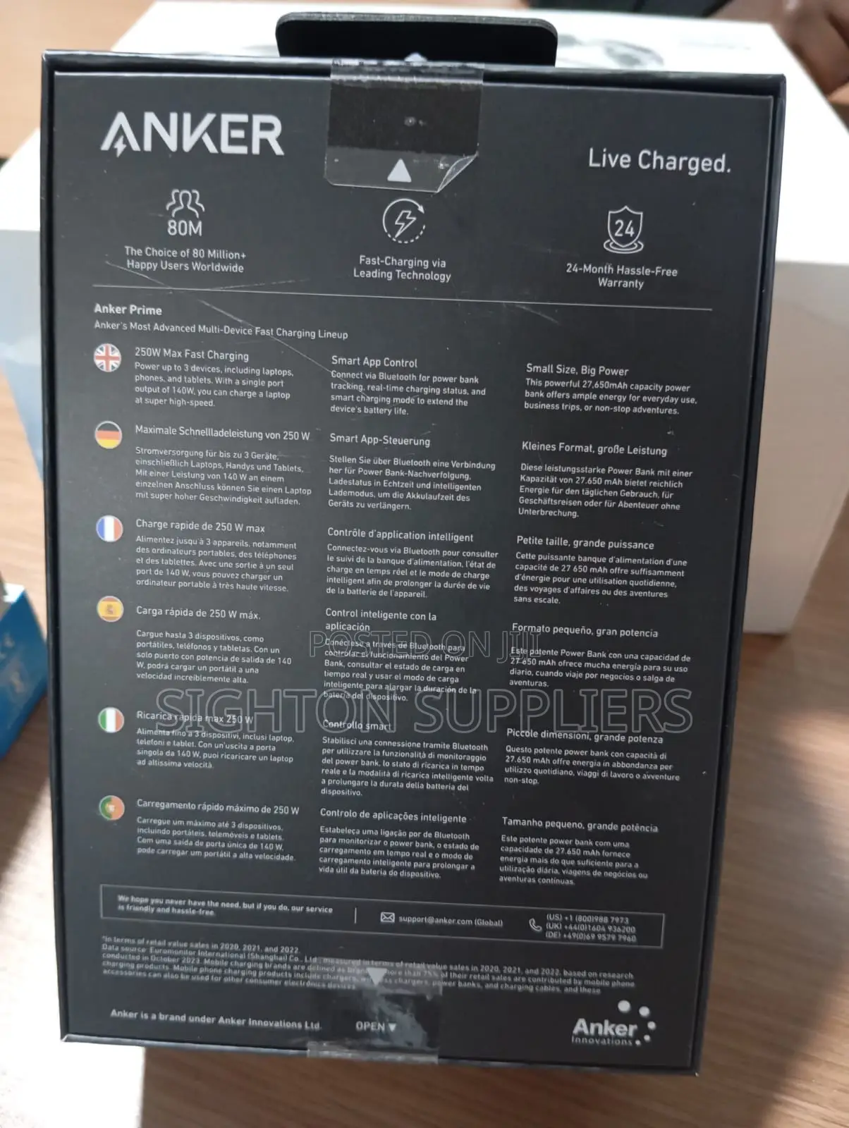 Anker Prime 27,650mah Power Bank (250w)