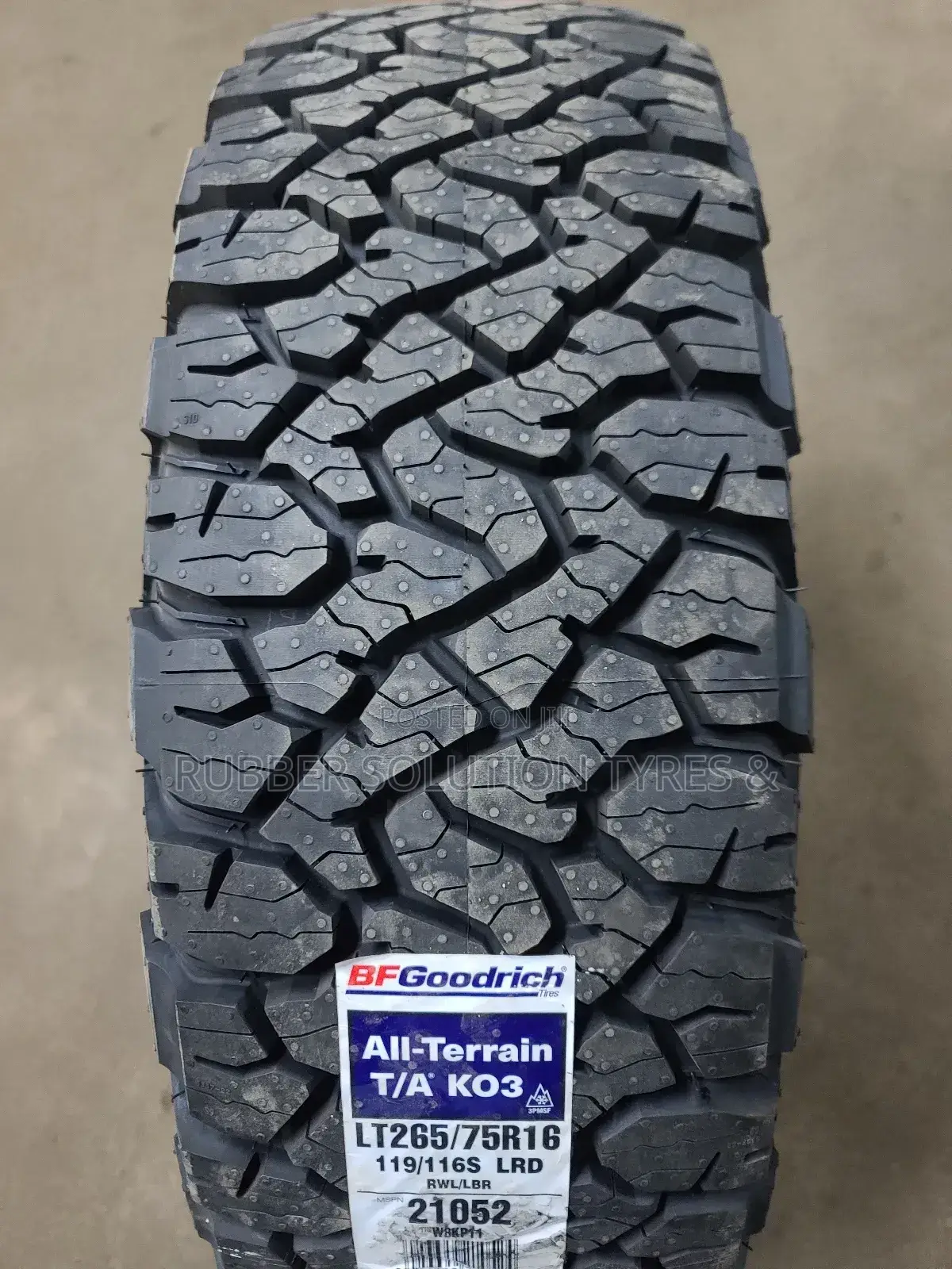 Lt 265 /75 R16 Bf Goodrich Tyres a/Tk03 All-Terrain