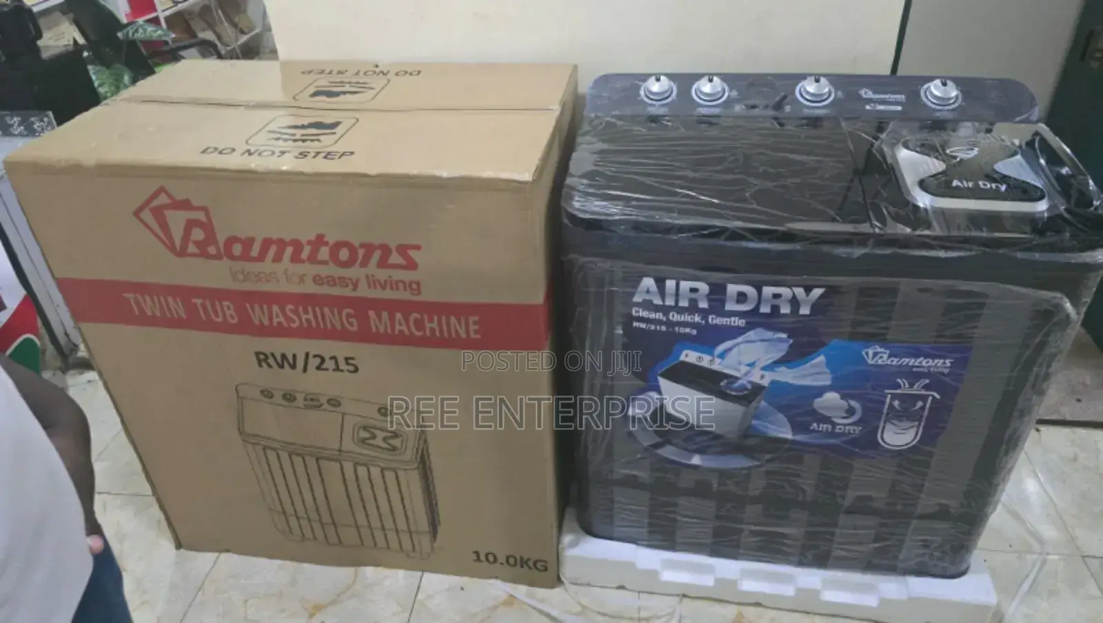  Ramtons Top Load Twin Tub Washing Machine 10kgs