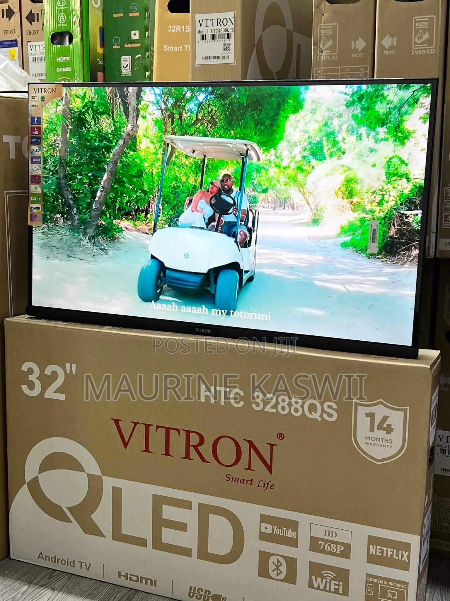 Vitron 32 Inch Qled Smart Android -HTC 3288qs