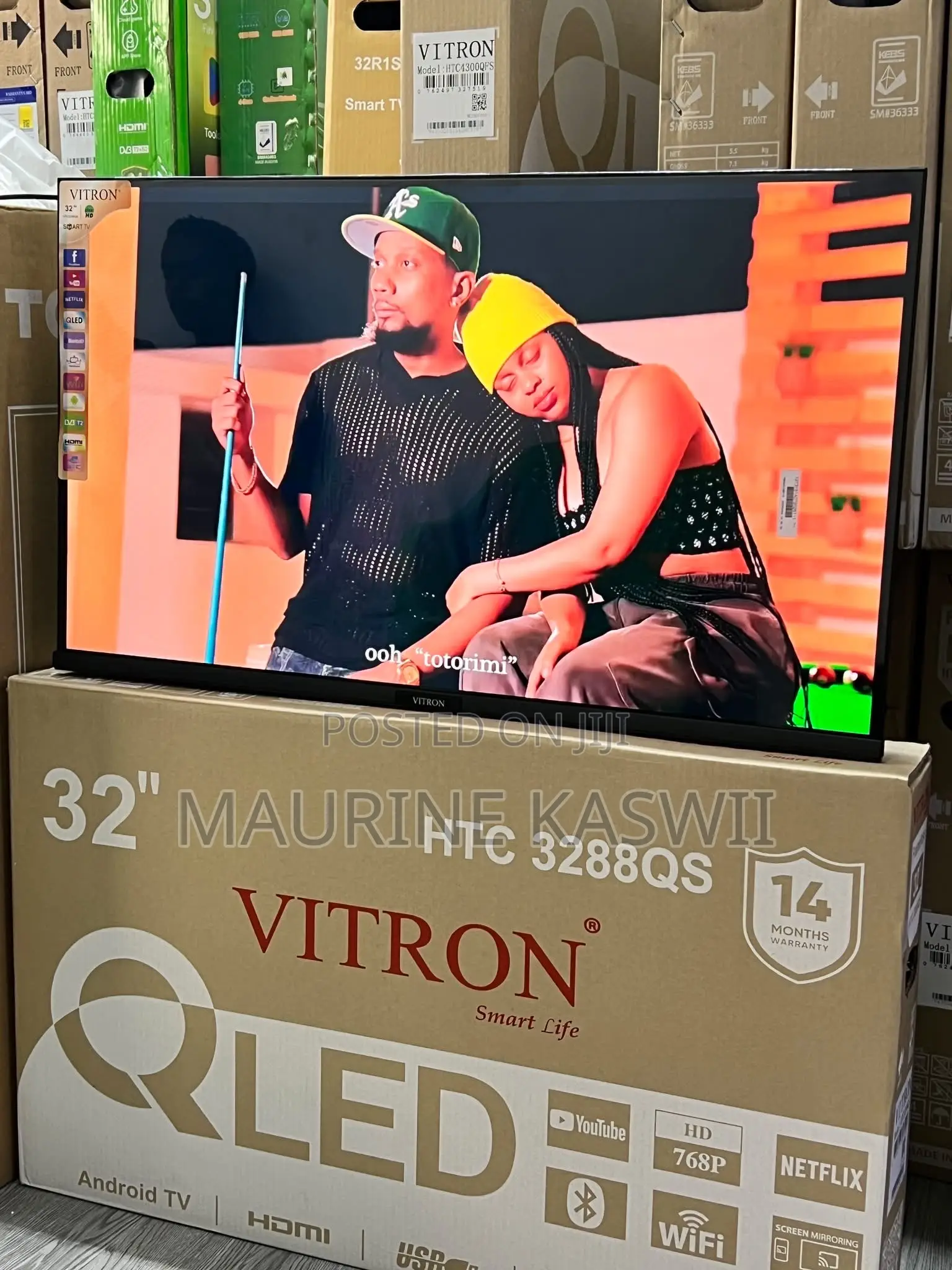 Vitron 32 Inch Qled Smart Android -HTC 3288qs