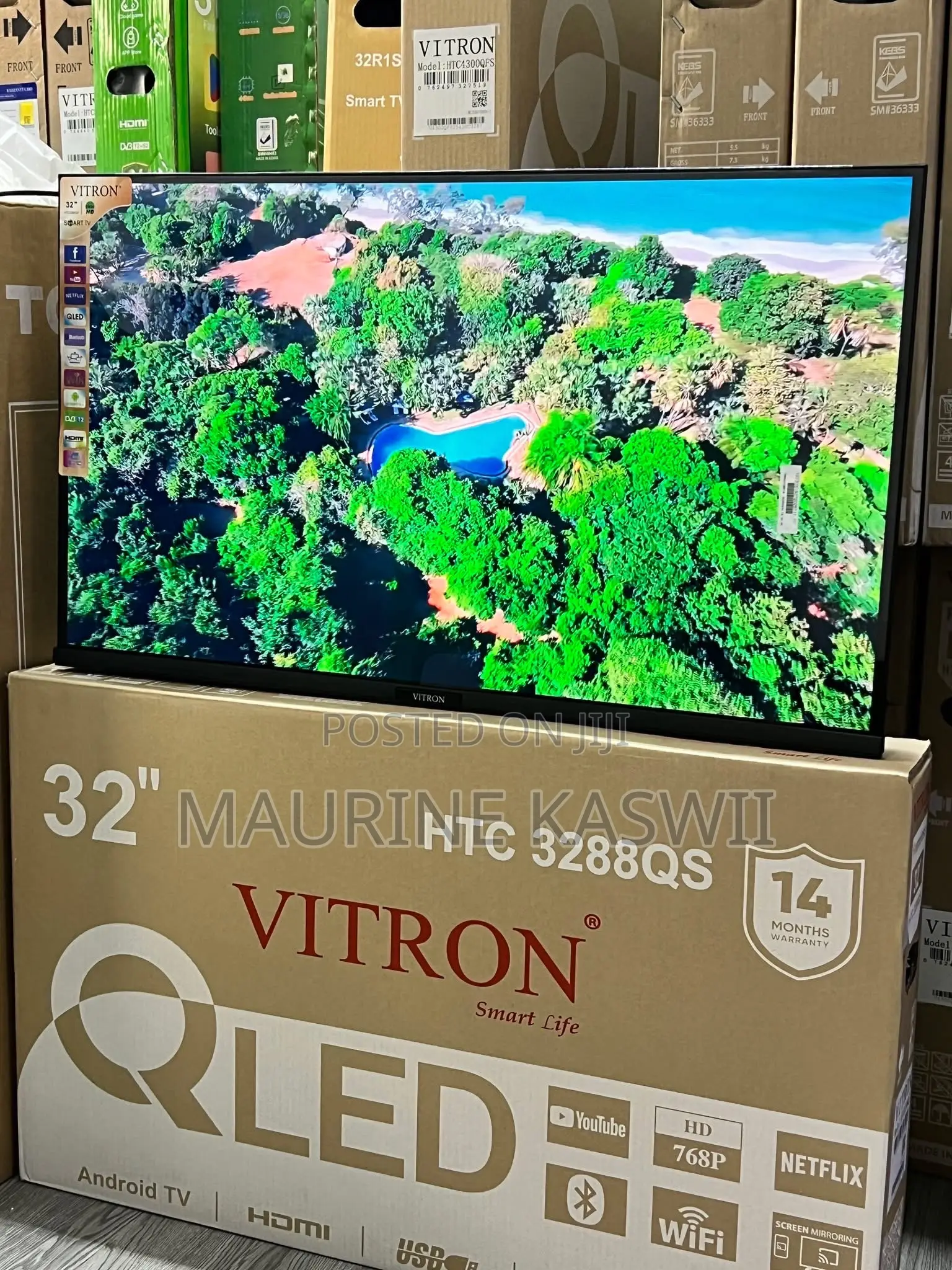 Vitron 32 Inch Qled Smart Android -HTC 3288qs