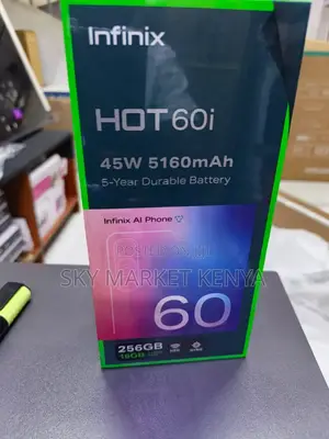 New Infinix Hot 60i 256 GB Black