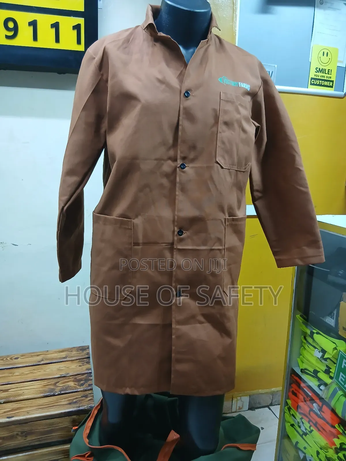 Industrial Kikuyu Brown Working Coats
