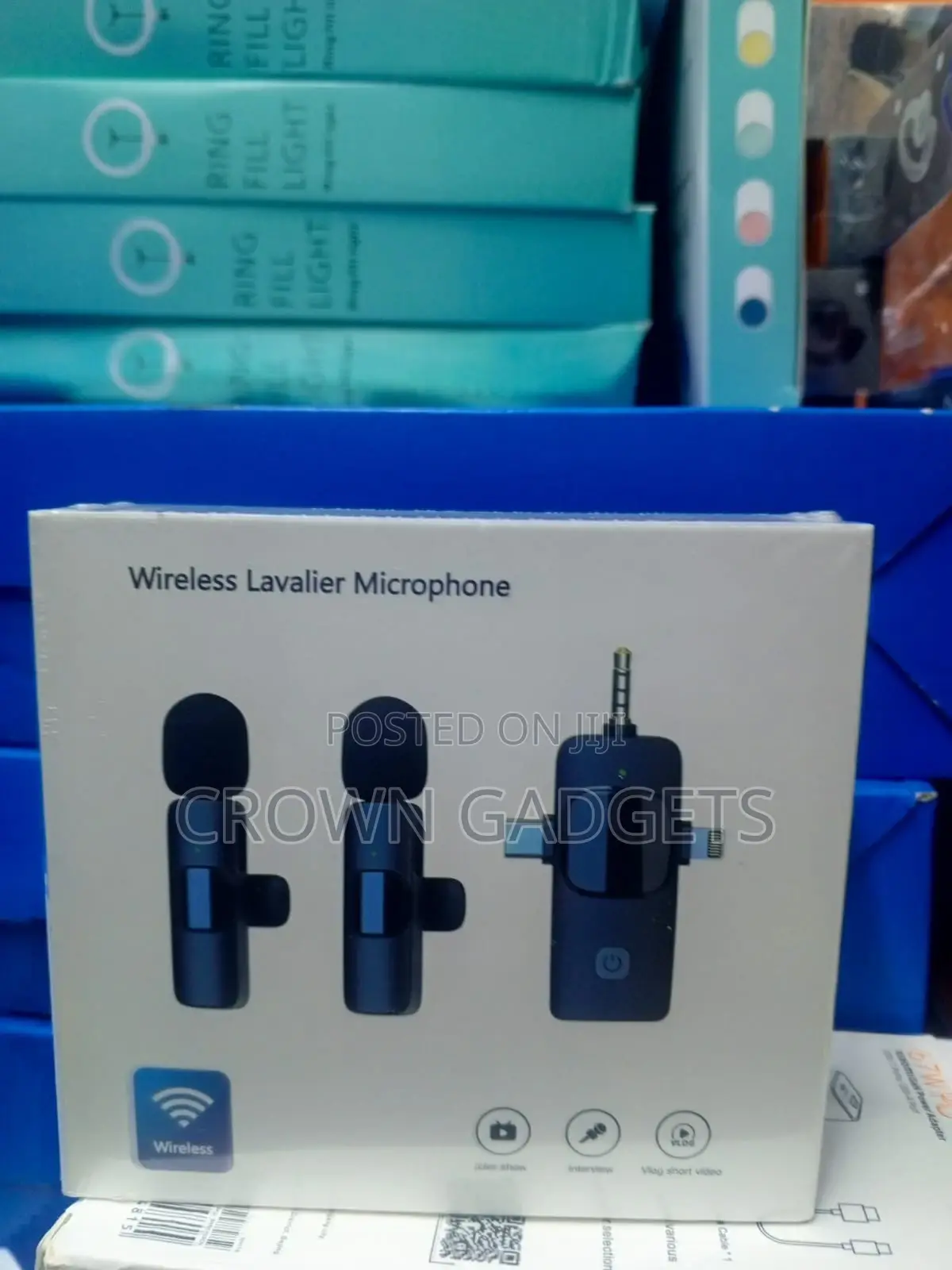 Dual Wireless Lavalier Microphone for Phone Camera Recording