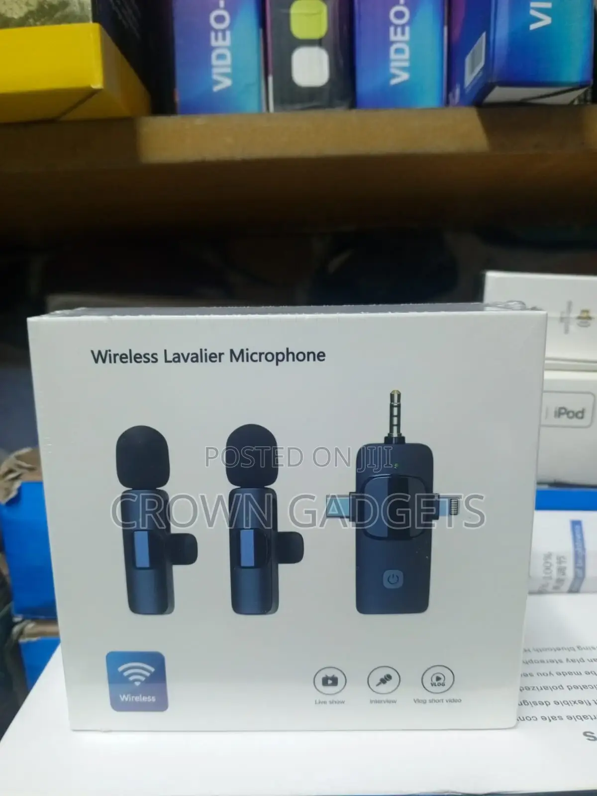 Dual Wireless Lavalier Microphone for Phone Camera Recording