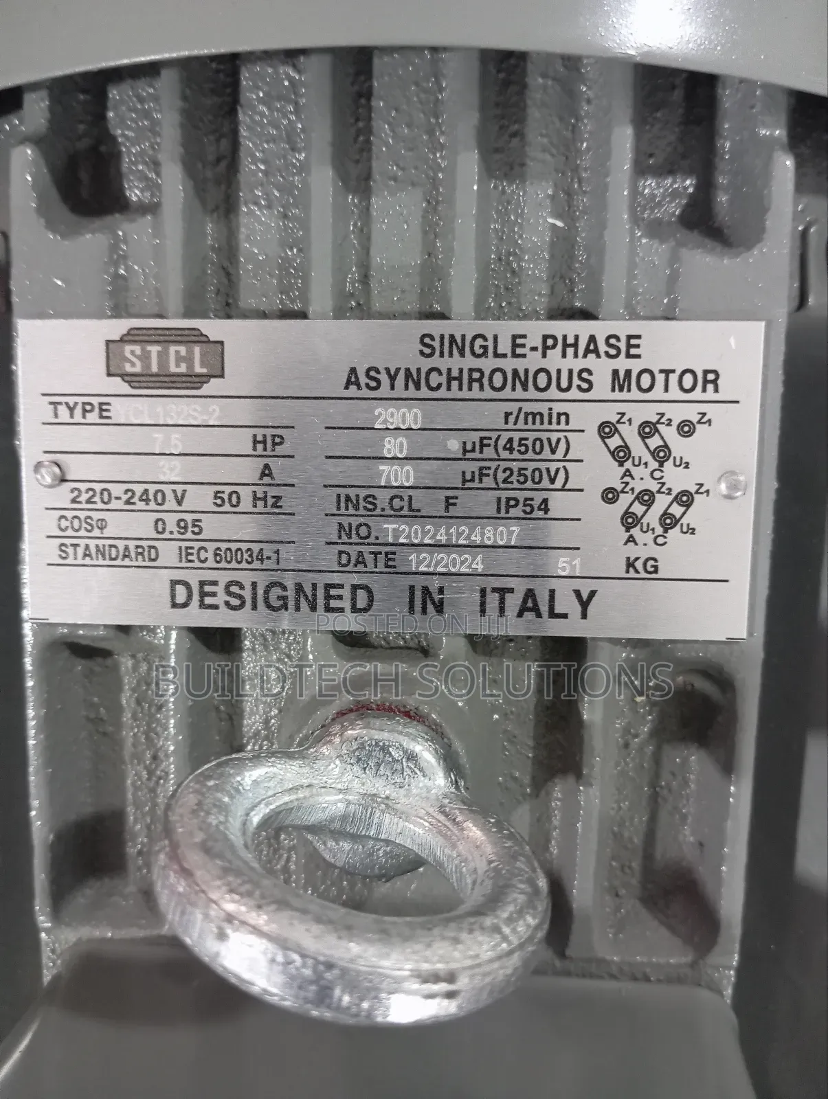 Heavy Duty STCL 7.5 Hp Industrial Motor