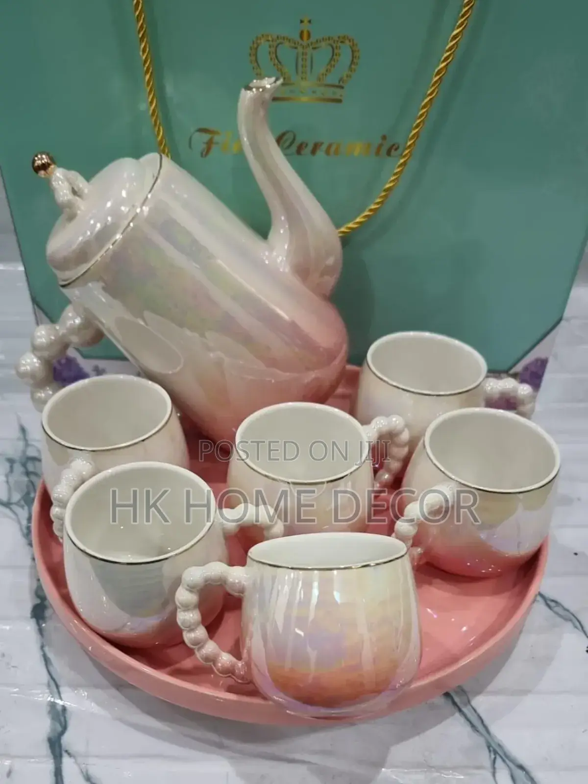 Rotating Tray Tea Set