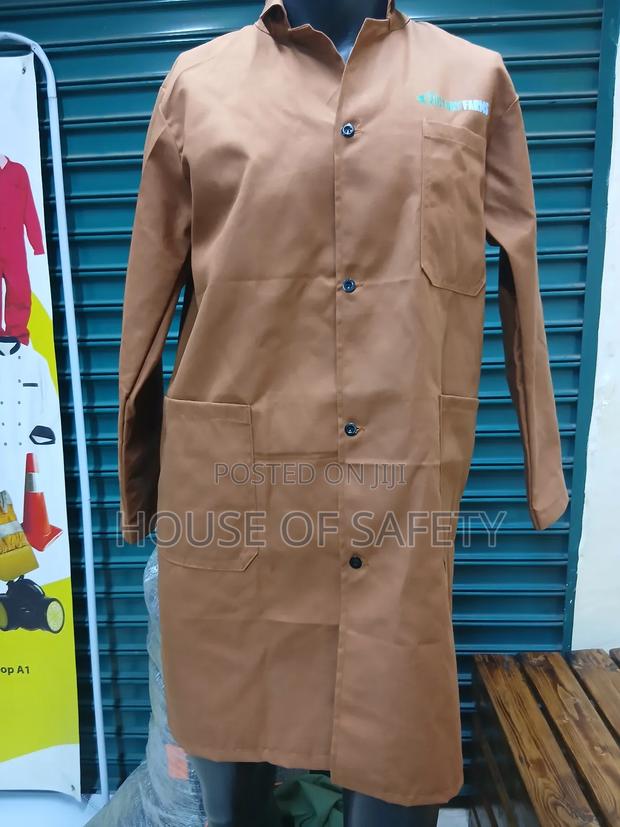 Large Brown Safety Dust Coats - main view