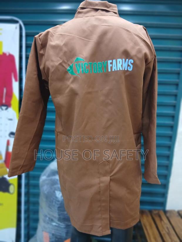 Large Brown Safety Dust Coats - thumbnail 3