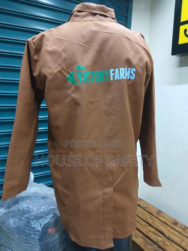 Large Brown Safety Dust Coats - thumbnail 4