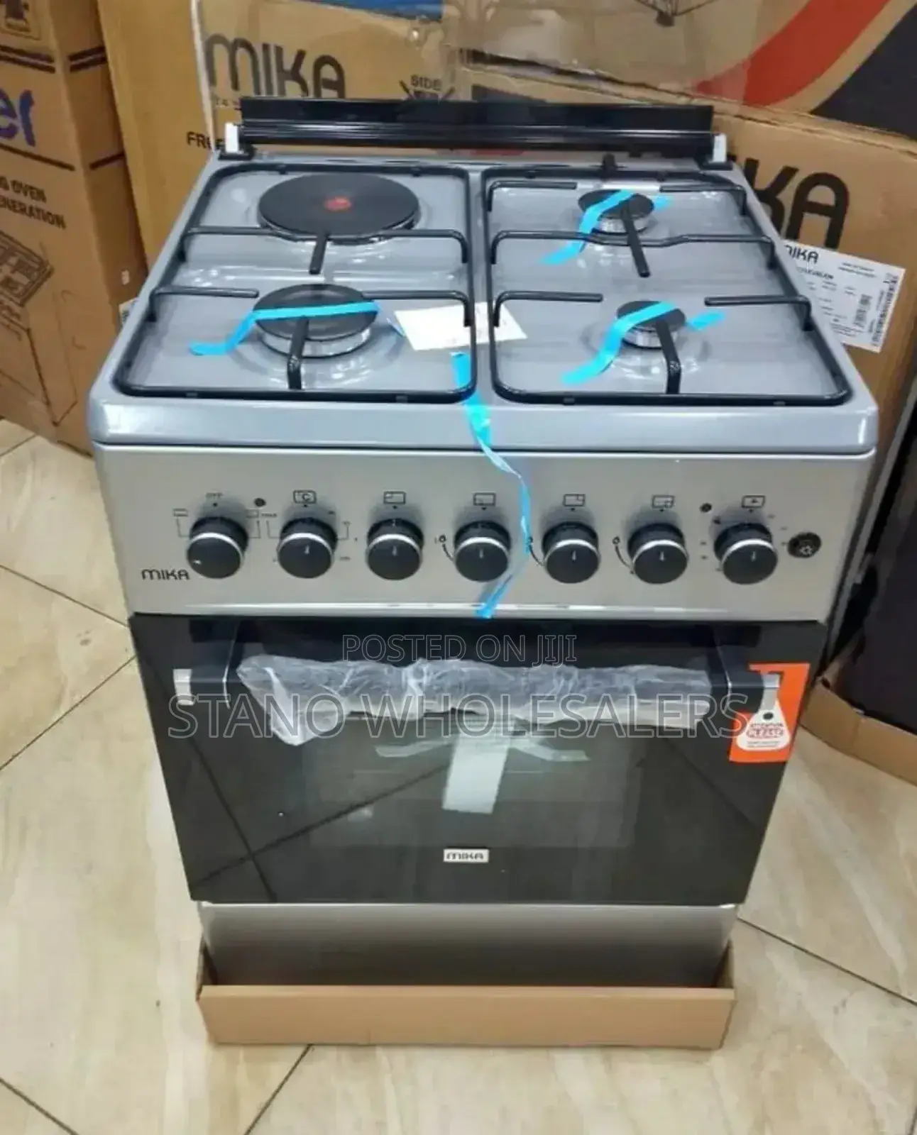 58 by 58 Mika 3gas +1electric Standing Cooker