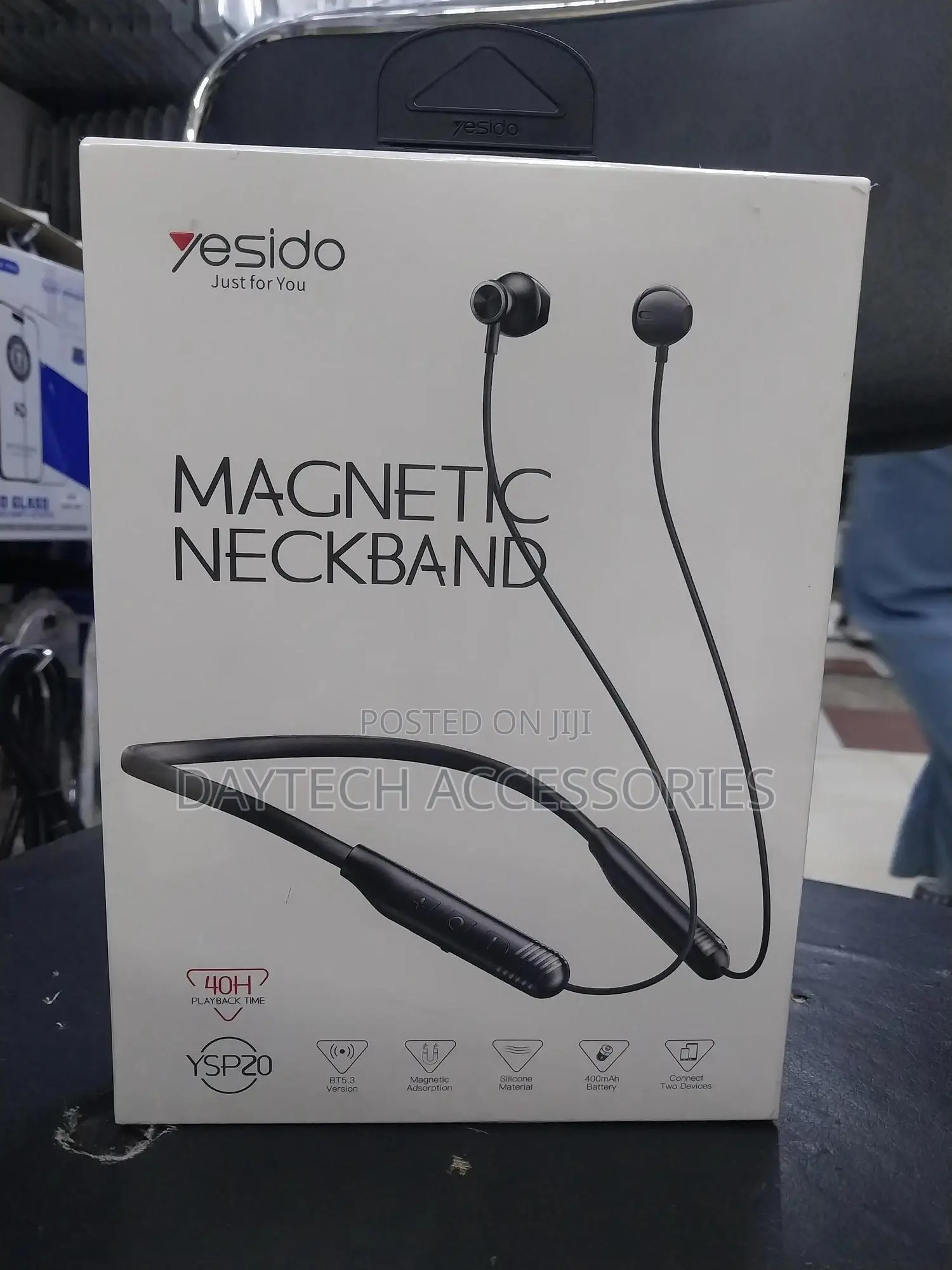 Yesido Ysp20 Magnetic Neckband Wireless Bluetooth Earphones.