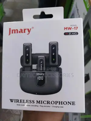 Jmary Mw-17 Wireless Dual Microphone for Mobile With Type-C Receiver.