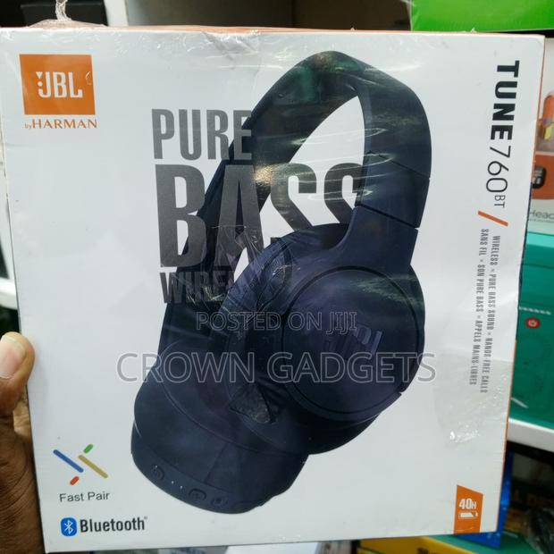JBL 760bt Bluetooth 5.0 Over-Ear Headphones Pure Bass Sound - thumbnail 2