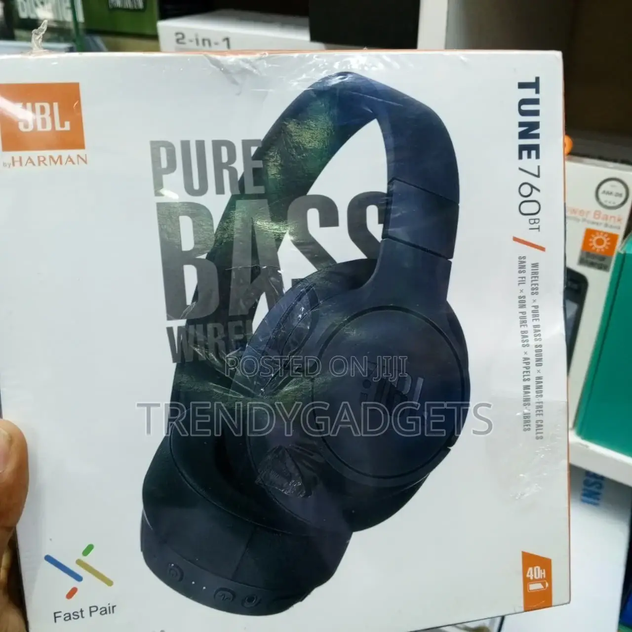 JBL Tune 760bt Foldable Wireless Headphones Long Playtime