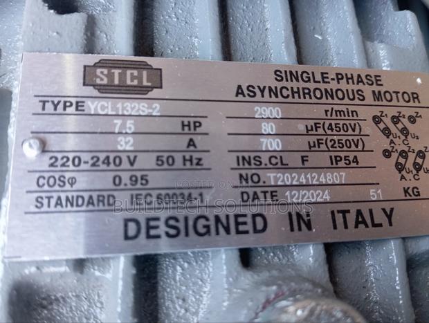 STCL Italy Single Phase 7.5 Hp - thumbnail 3