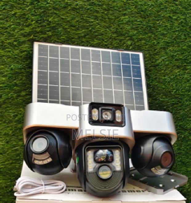 V380p Triple Lens PTZ Solar Camera Solar Triple Lens Camera