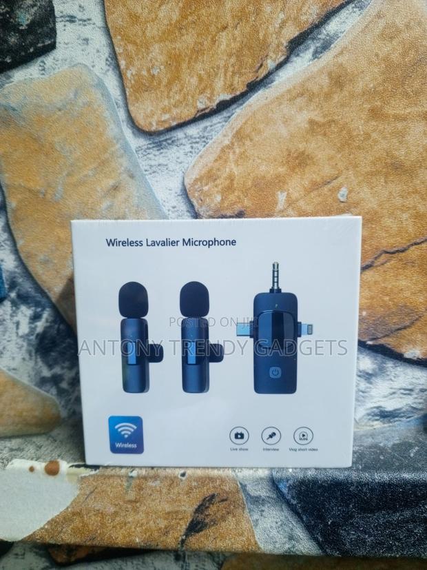 Wireless Lapel Mic Set With Receiver For Vlogging & Interviews - thumbnail 2