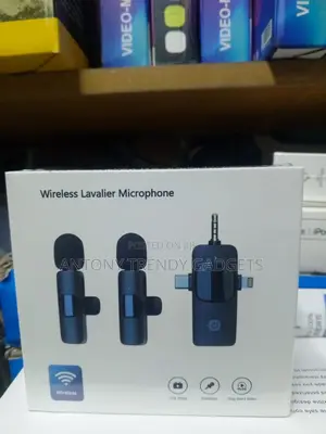 2-in-1 Wireless Lavalier Mic System For Clear Audio & Streaming
