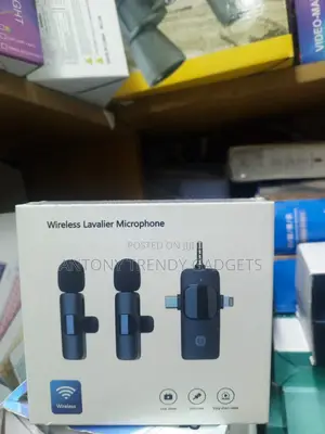 Wireless Lavalier Mic Dual Set With Long Battery & Noise Filter