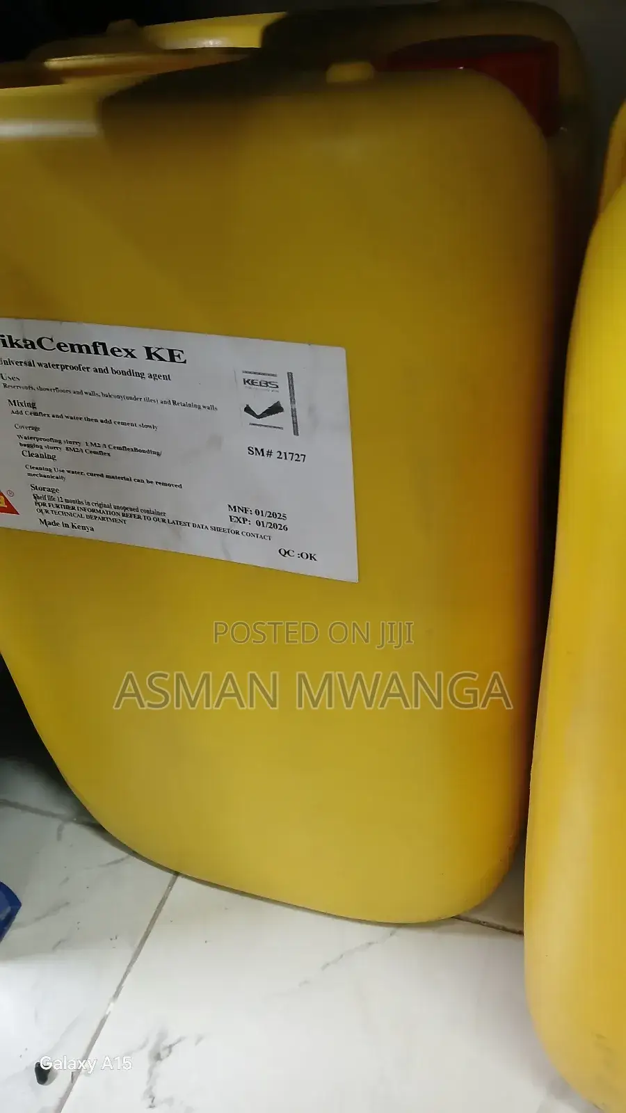 Sikacemflex Ke 25l Waterproofing Applications