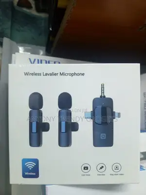Wireless Lavalier Microphone (Dual Mic System)