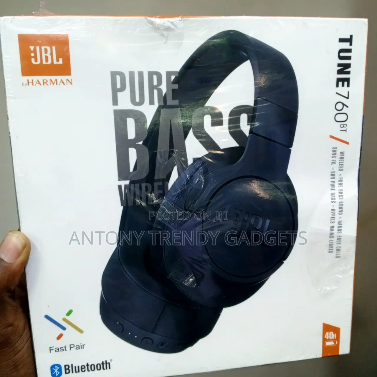 Jbl Tune 760bt Bluetooth 5.0 Wireless Over-ear Headphones