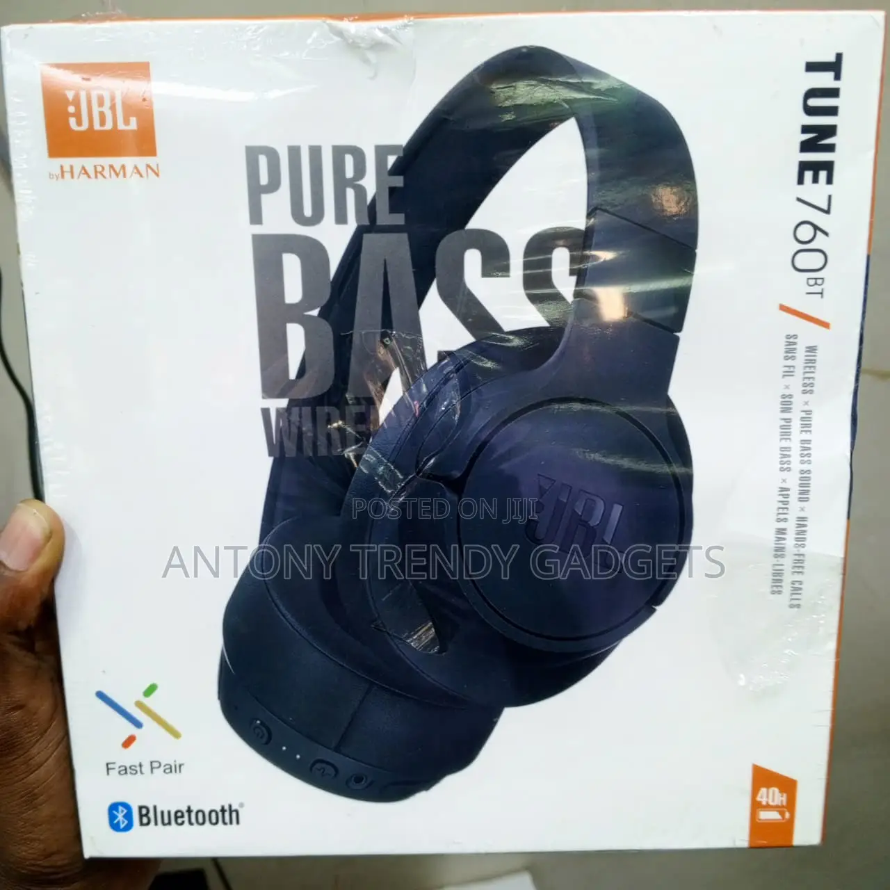 Jbl 760bt Wireless Headphones With Pure Bass & 50h Battery