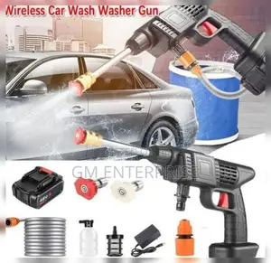 Electric High Pressure Washer Rechargeable Car Wash Spray Gun-