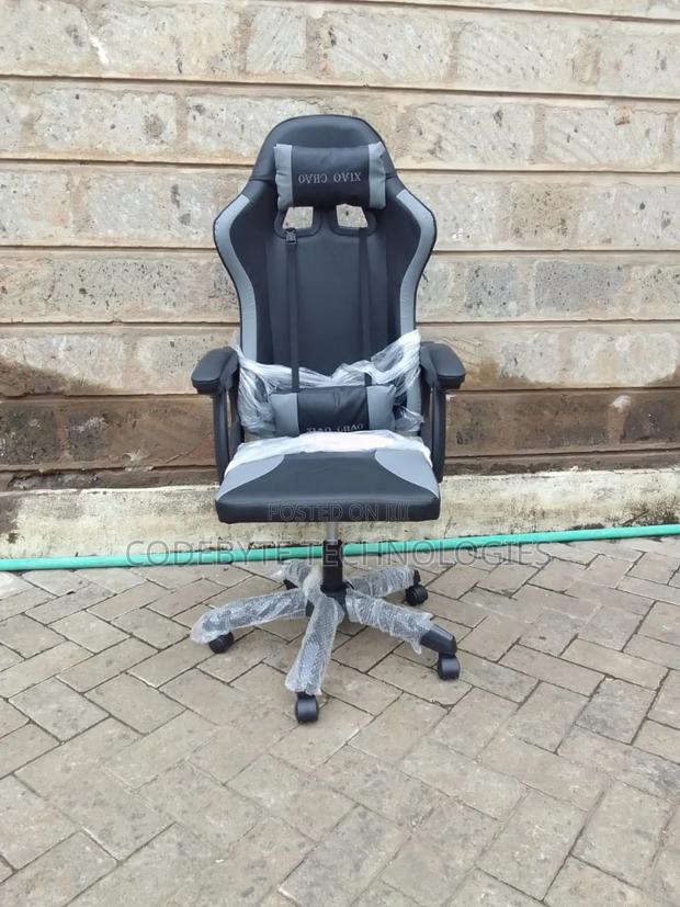 Black Gaming Chair Adjustable - main view