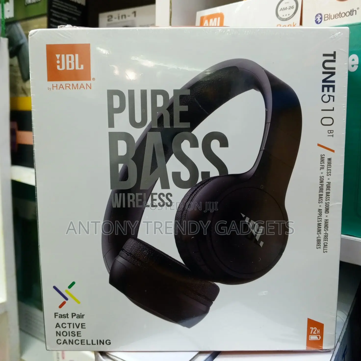 Jbl 510bt Wireless Headphones With Mic & 40hr Battery Life