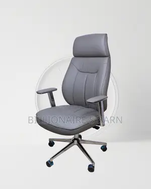 Breathable Grey Office Leather Executive | Nairobi Delivery Guaranteed