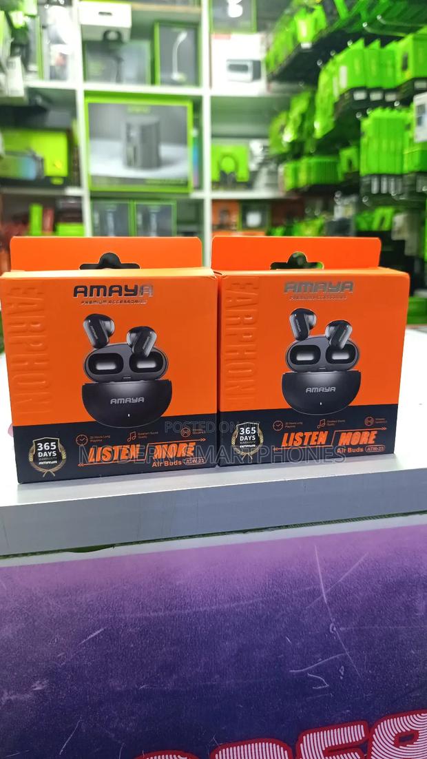 New Amaya Air Buds Atw 23 Wireless Bluetooth Earphones Earbuds - thumbnail 3