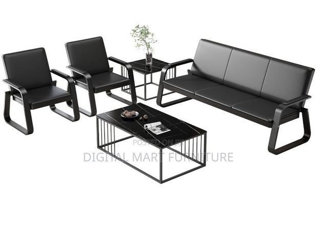 Office Sofa: Smooth Leather Sofa High Quality Materials - thumbnail 2