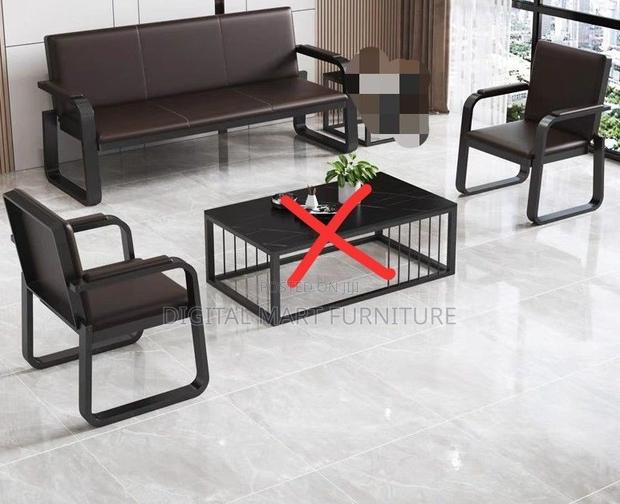 Office Sofa: Smooth Leather Sofa High Quality Materials - thumbnail 3