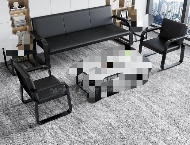 Office Sofa: Smooth Leather Sofa High Quality Materials - thumbnail 4