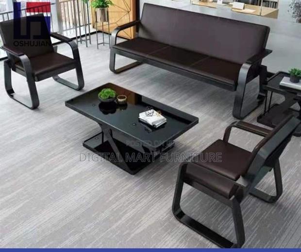 Office Sofa: Smooth Leather Sofa High Quality Materials - thumbnail 7