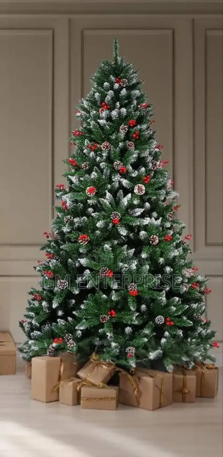 7ft-2.1mtrs Frosted Christmas Trees