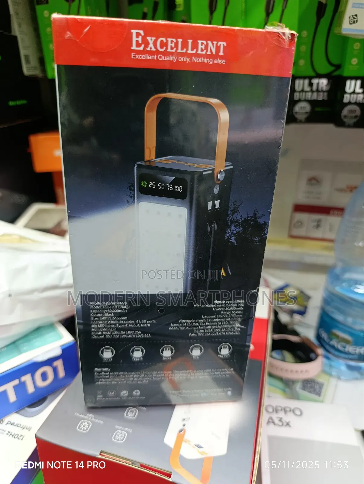 A Excellent 50000mah Powerbank 22.4 W Fast Charging Power Bank