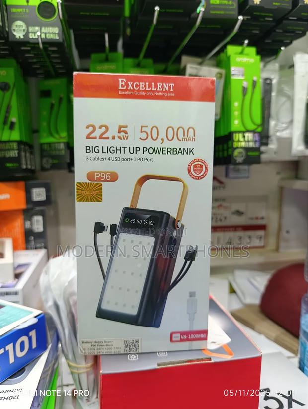 Excellent P96 50000 Mah Power Bank 22.5w Fast Charging Power Bank