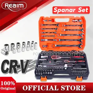 82pc Chrome Vanadium Ratchet Socket Set