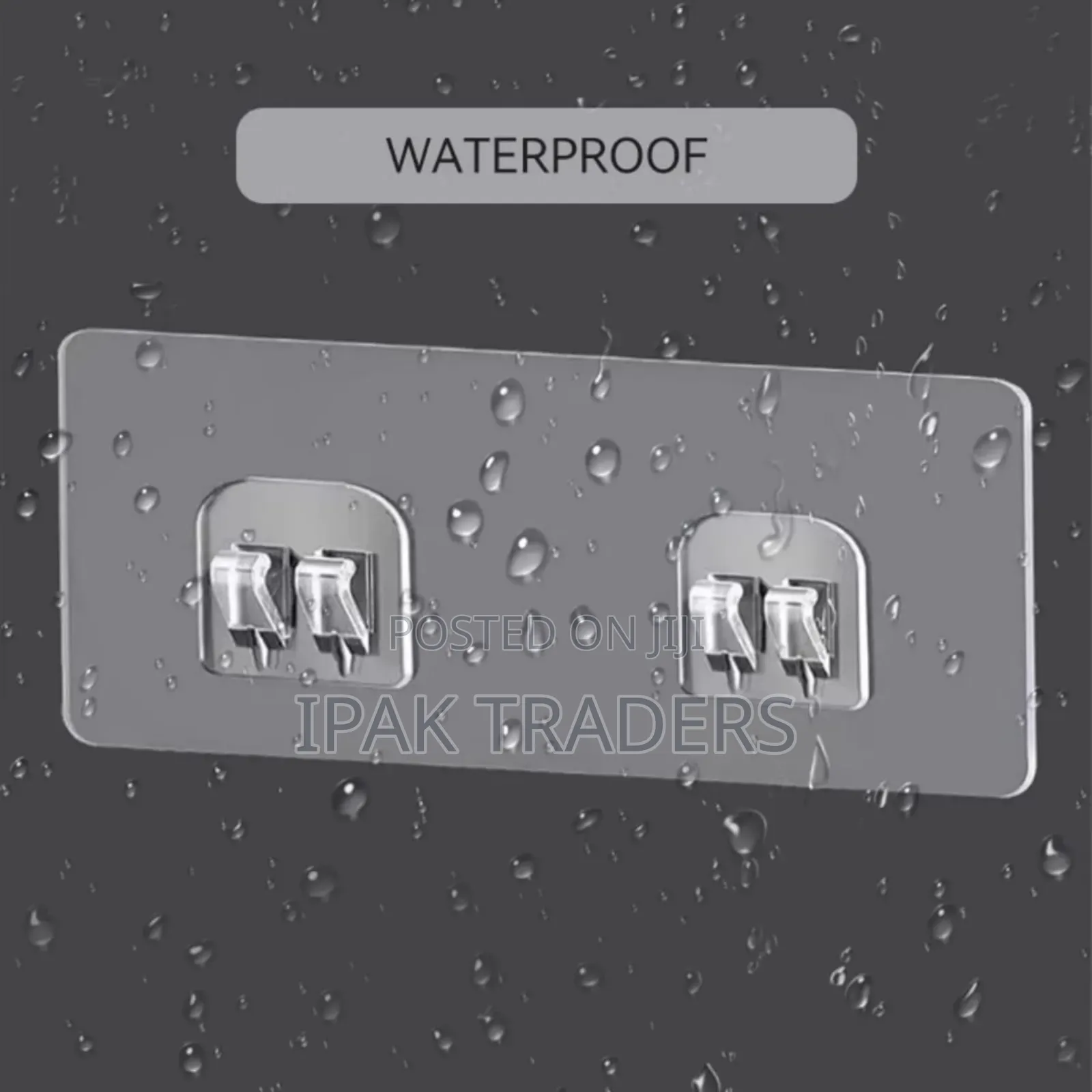 *Strong Adhesive Waterproof Wall Hooks/Shelf Stickers* 4 Pairs (8pcs)