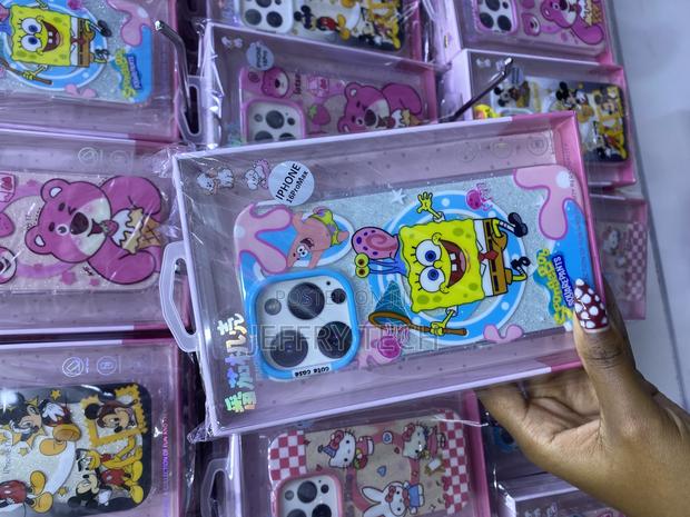 Ertgro Spongebob Case With Glitter and Magsafe for iPhone 16 Pro Max - thumbnail 3