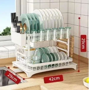 2 Layer Carbon Steel Coated Dish Rack